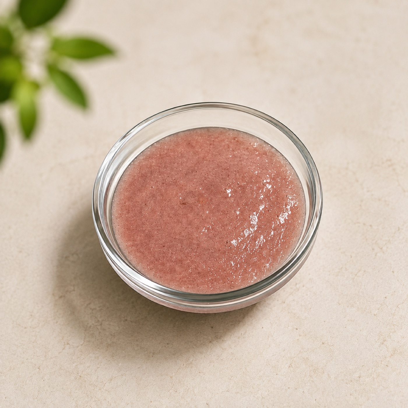 Gel nutritivo de alga marinha em pote de vidro